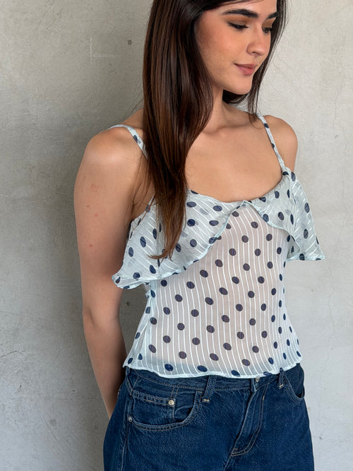 Blue Dot Top