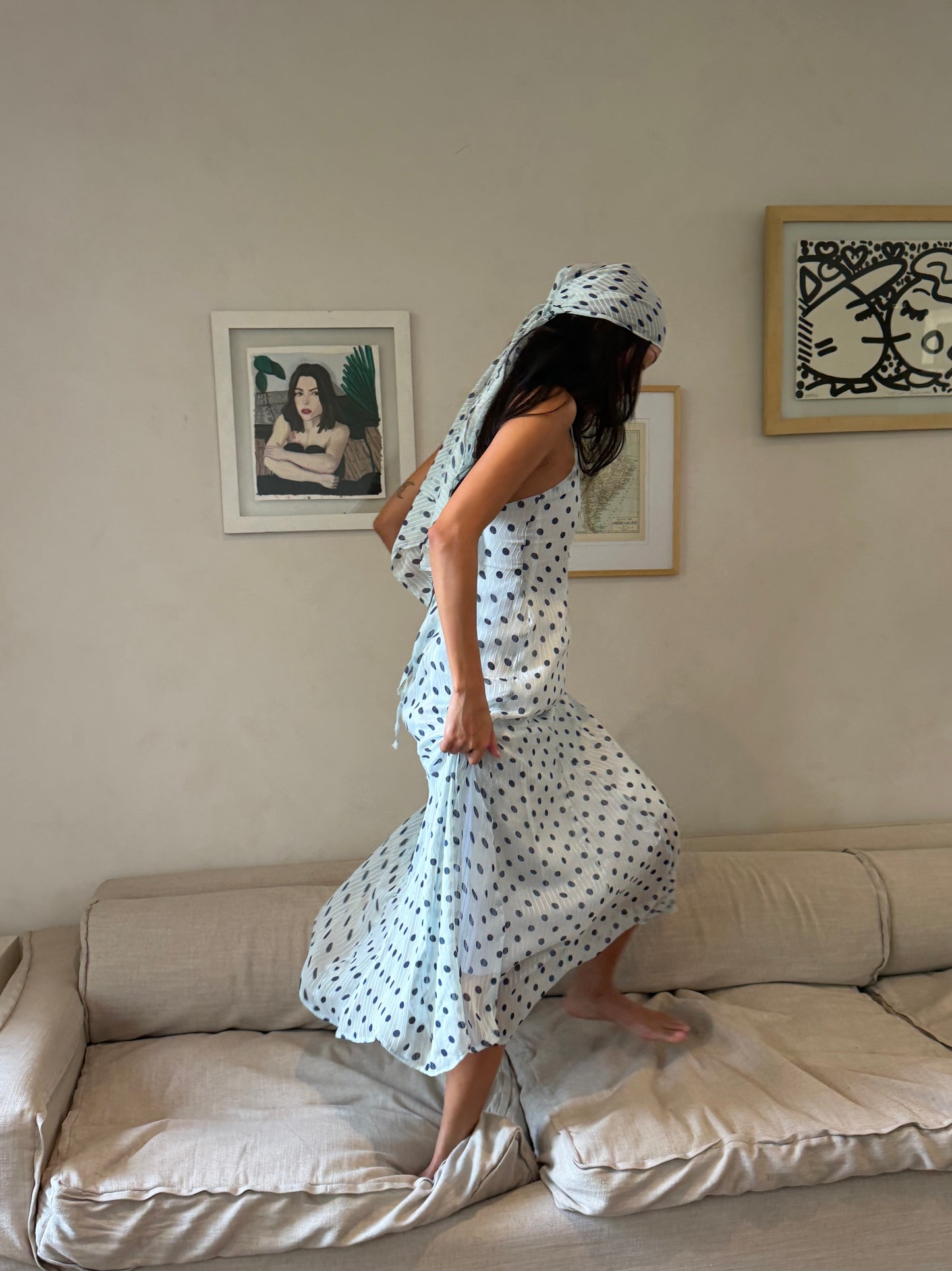 Blue Dot Dress