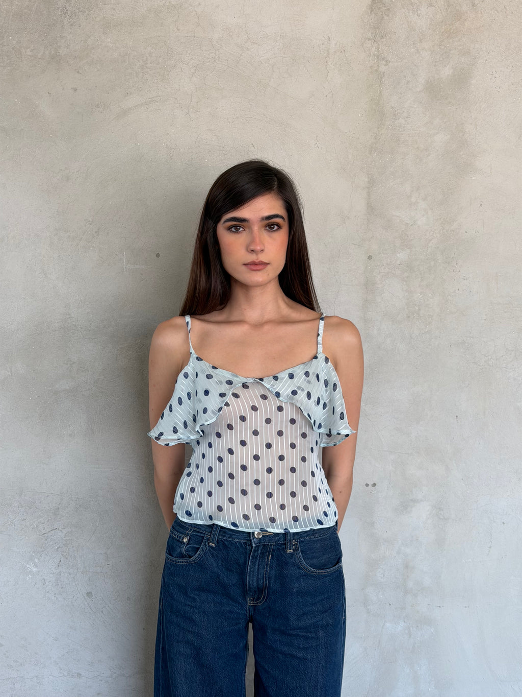 Blue Dot Top