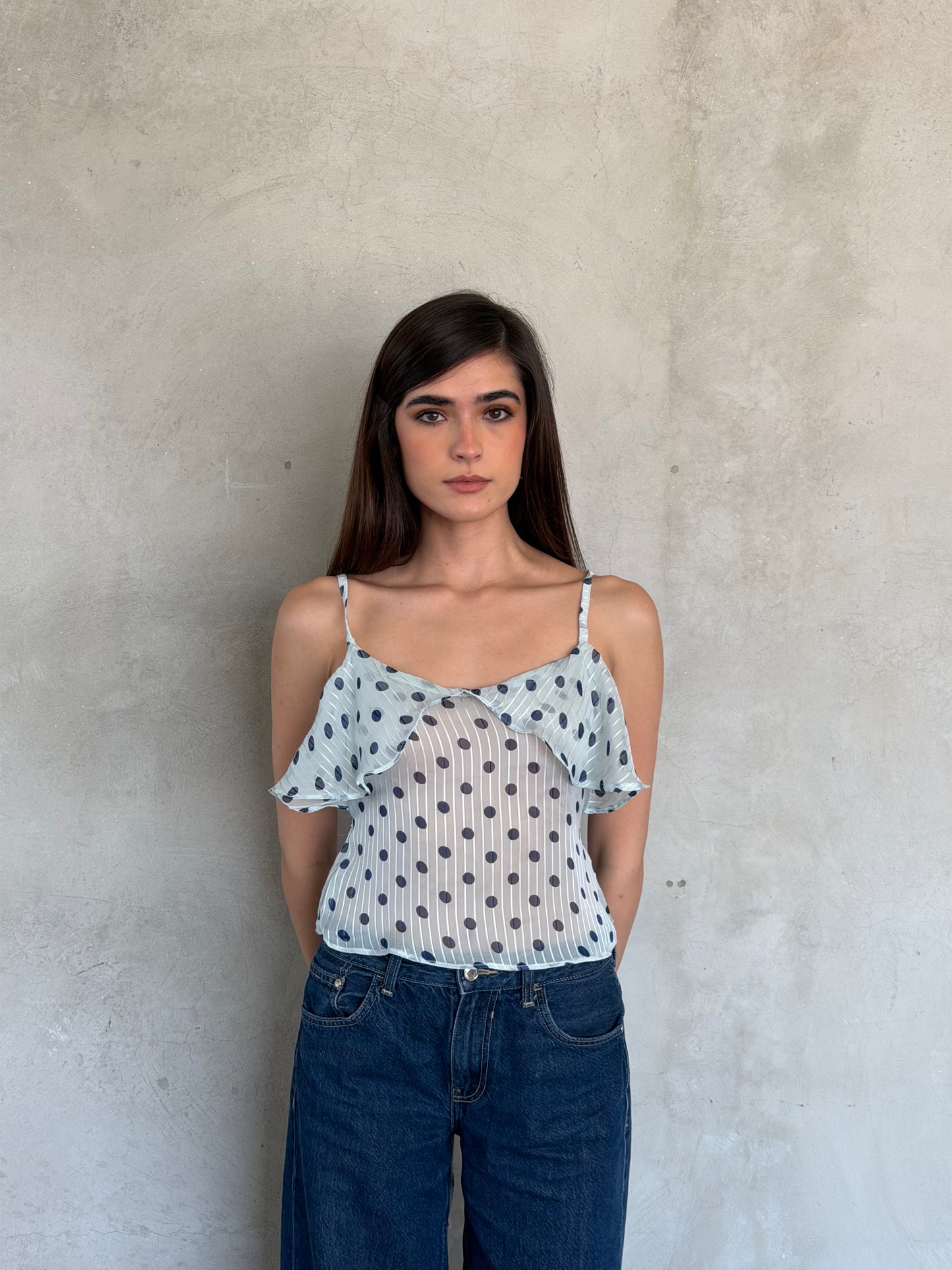 Blue Dot Top