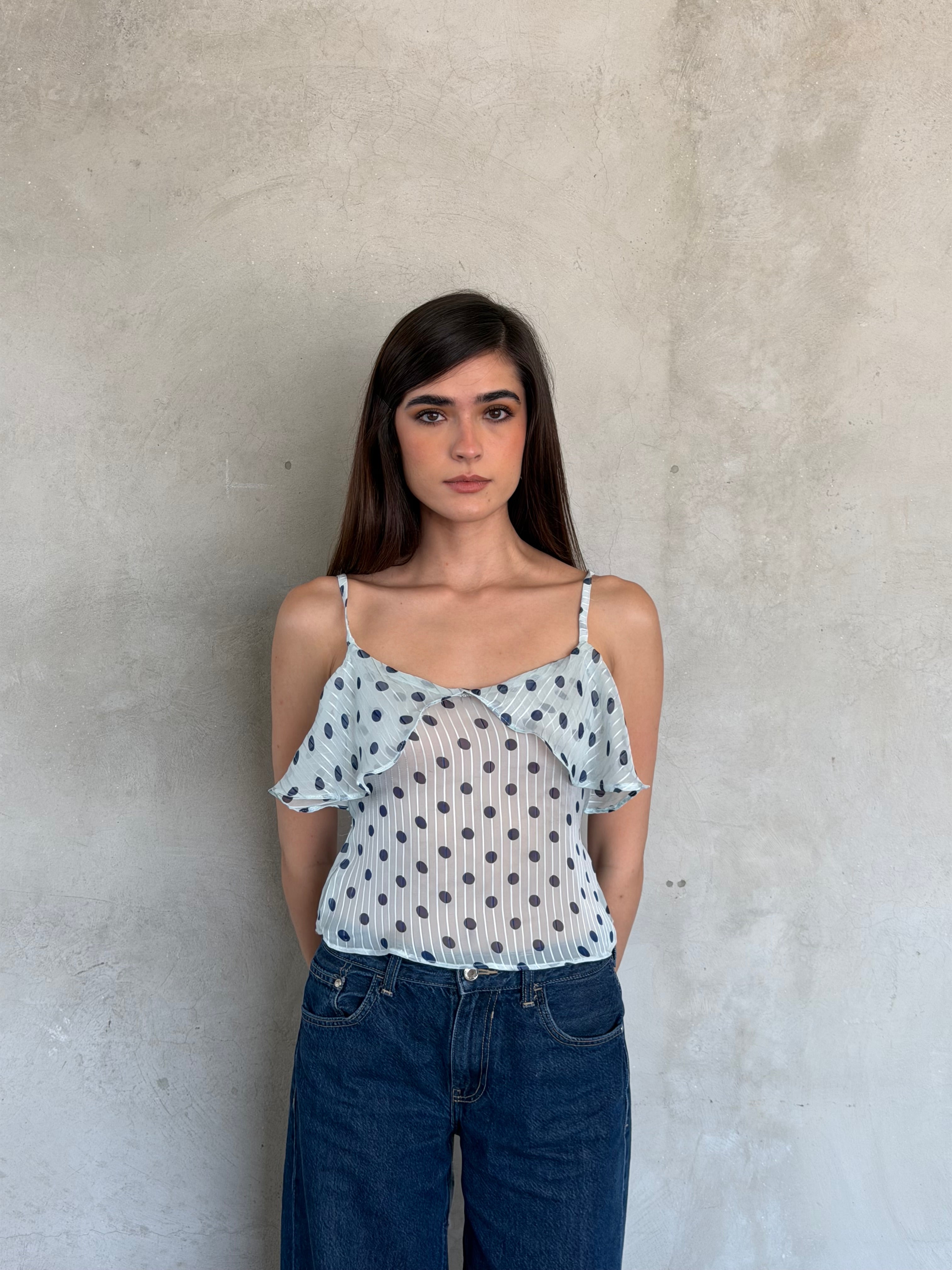Blue Dot Top