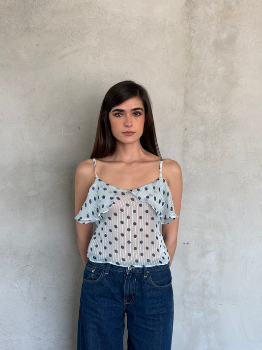 Blue Dot Top