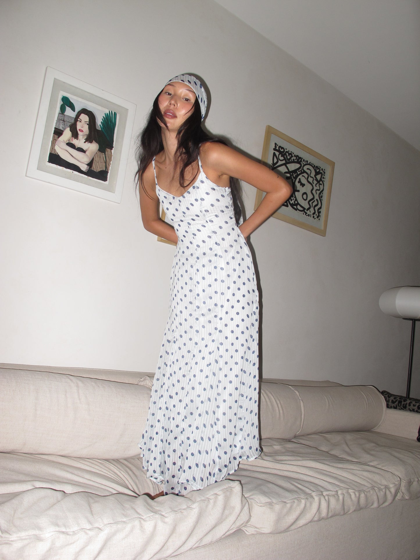Blue Dot Dress